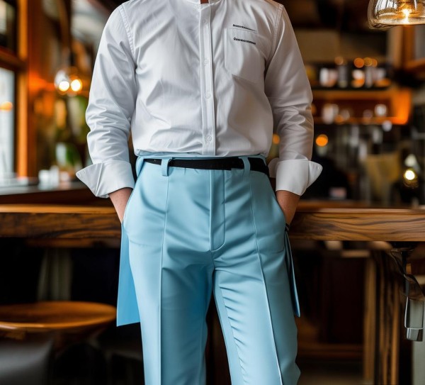 服务员工作服选择指南，工装裤适合餐饮酒店服务员的工作